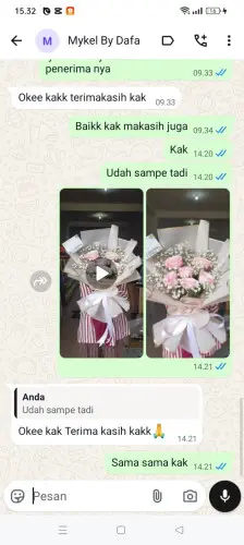 Testimonial Buket Bunga sinar jaya